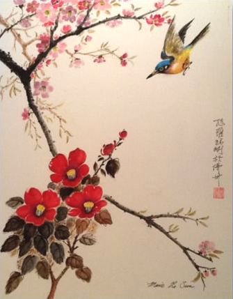 painting by Marie Sun, Marie L. Sun, Marie Luo Sun
